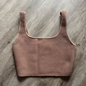 Babaton Sculpt Knit Cropped Tank